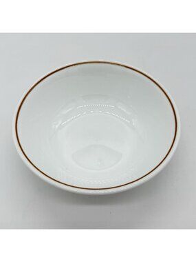 Vintage Corelle Livingware by Corning 6" Bowl Brown Stripe